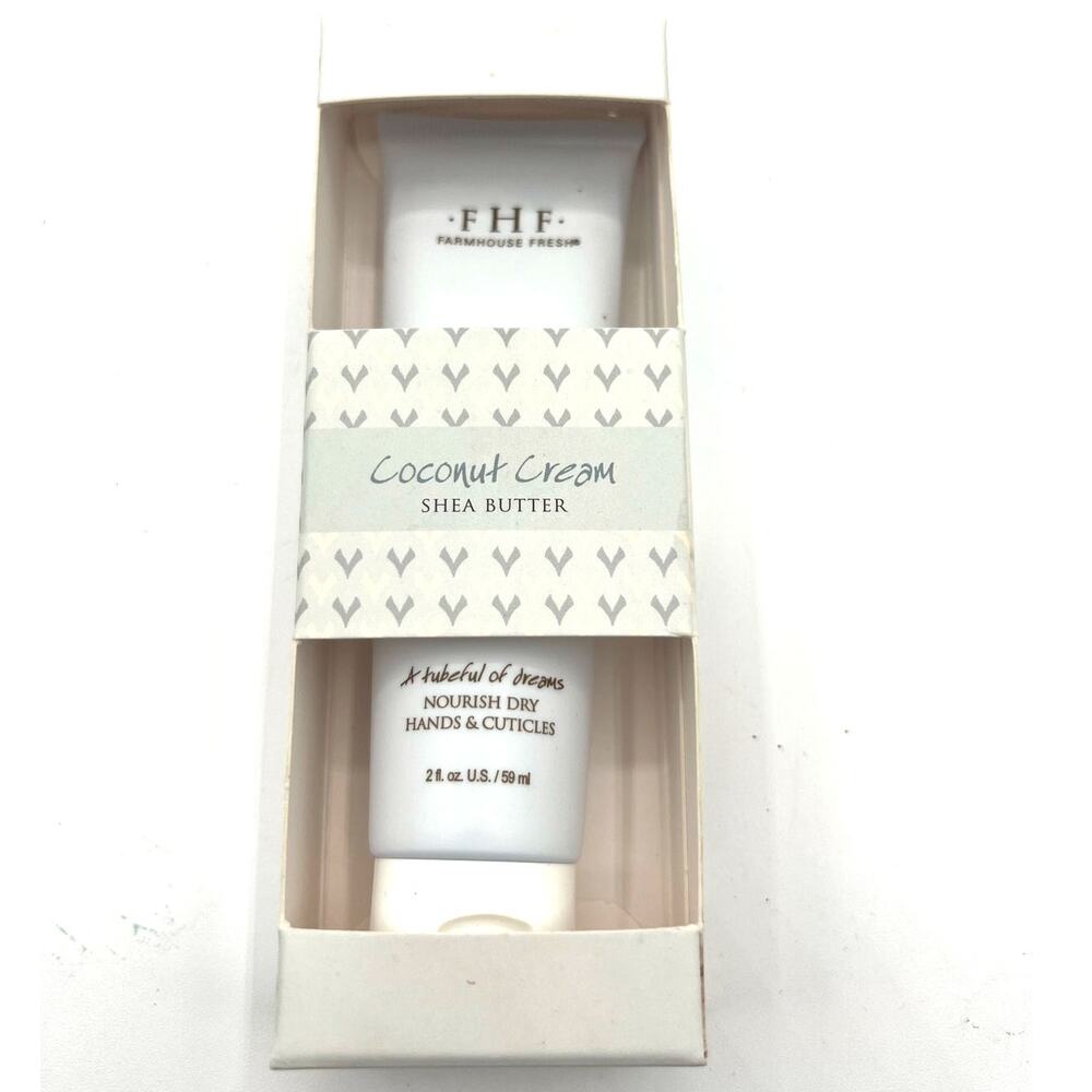 NWT Farm House Fresh Coconut Shea Butter For Hands And Cuticles 2‎ Fl Oz
